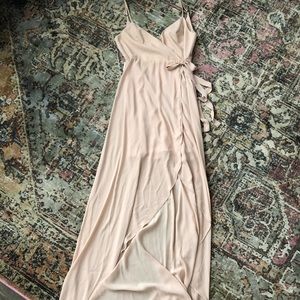 Show Me Your Mumu, Mariah wrap dress, blush color